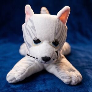 Vintage 1984 Pound Pur-r-ries Grey Tabby Cat Plush Toy Irwin Toy Ltd Small White